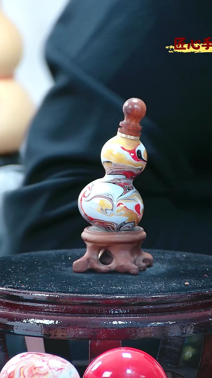 藤扶**星圆木塞葫芦把件 688