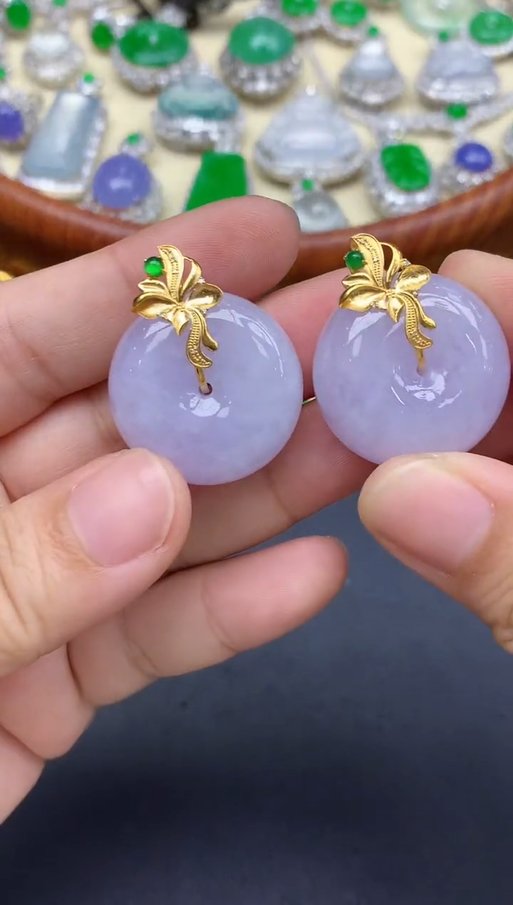 颈饰18K金镶嵌翡翠249-中国好珍宝多样性（发其一）