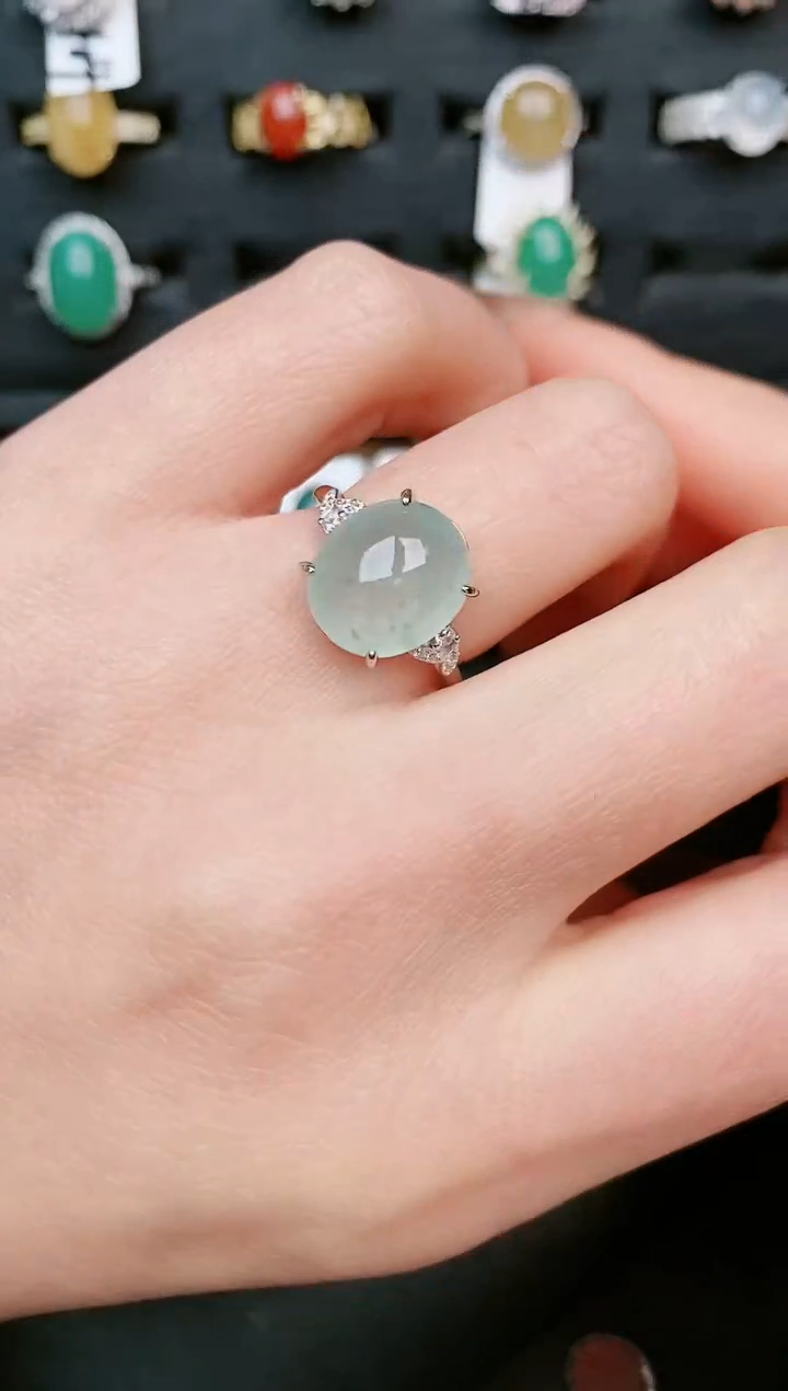 【闪购商品】翡翠戒指银S925镶嵌.....