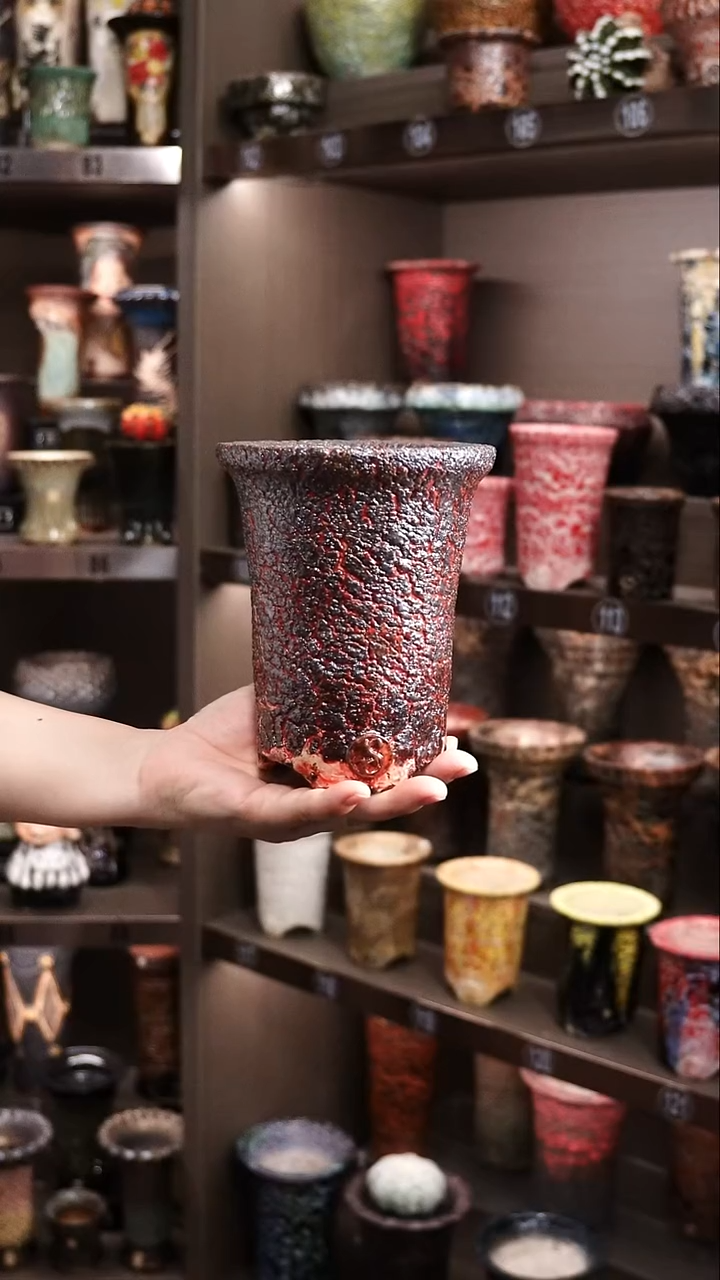 娇*泰国进口手工花盆个性创意花盆