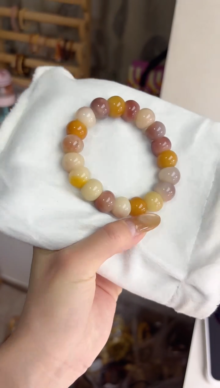 手串菩提根/象牙果沐l72紫美人胖墩儿玉化蒜瓣大肠14mm手串