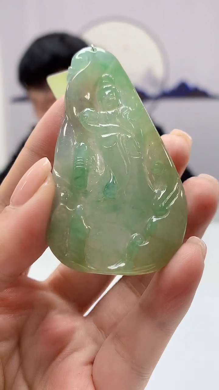 【闪购商品】定制翡翠未镶嵌4925ms-毛货109观音