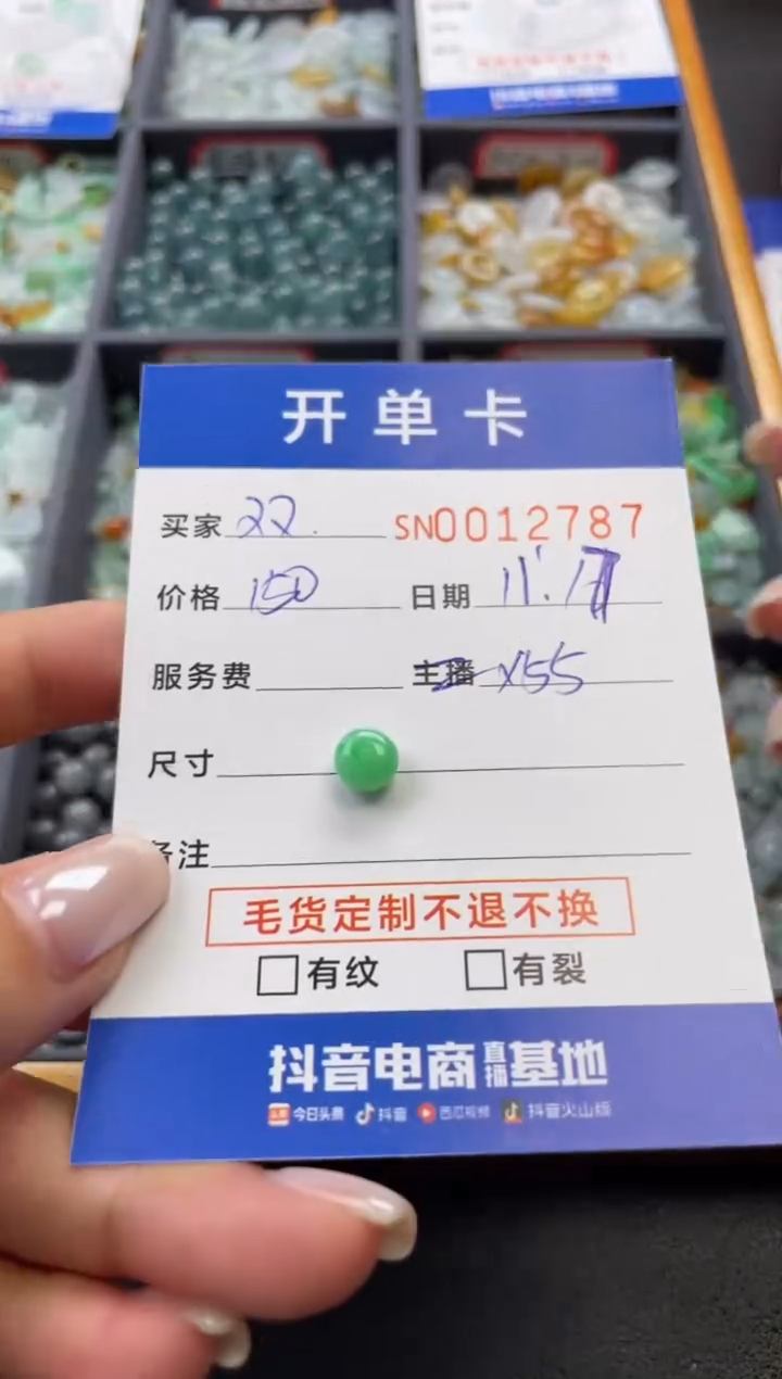 颈饰未镶嵌翡翠双**～12787