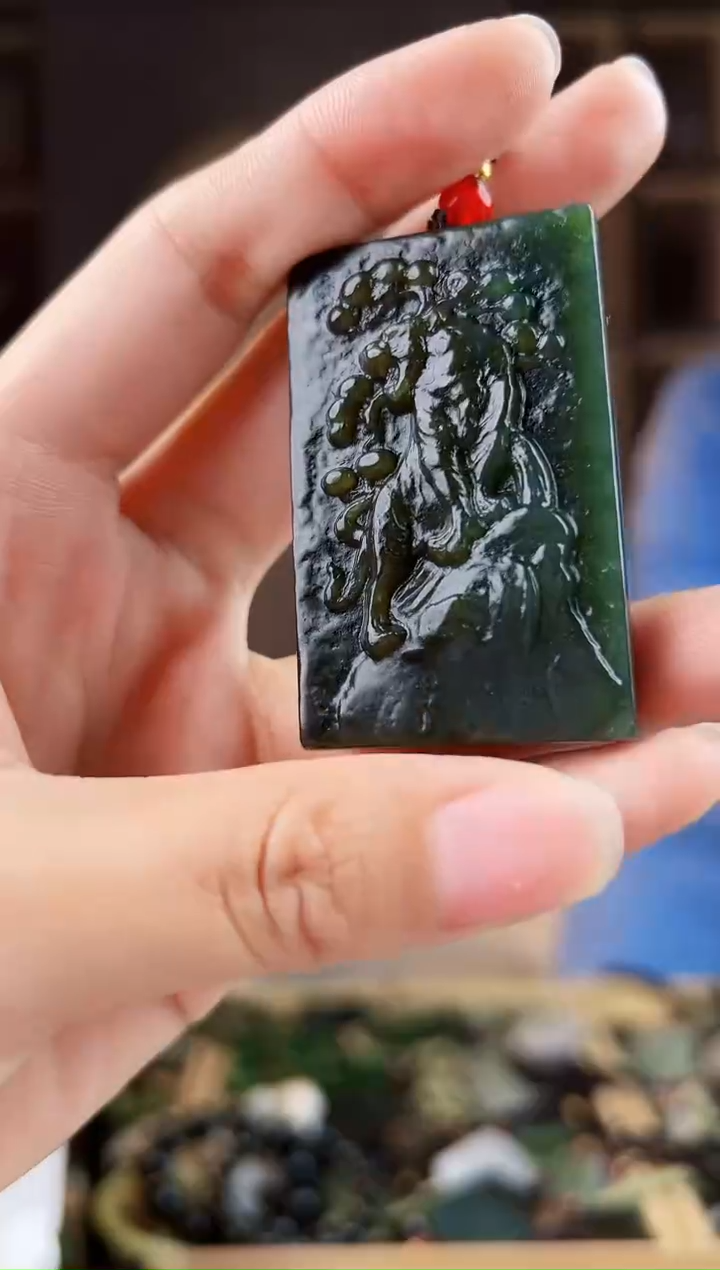 颈饰未镶嵌和田玉拍一发一，多样性发货