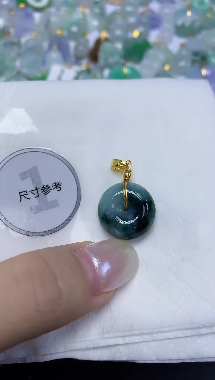 翡翠未镶嵌颈饰天然缅甸翡翠A货百元以上9元证书费自理