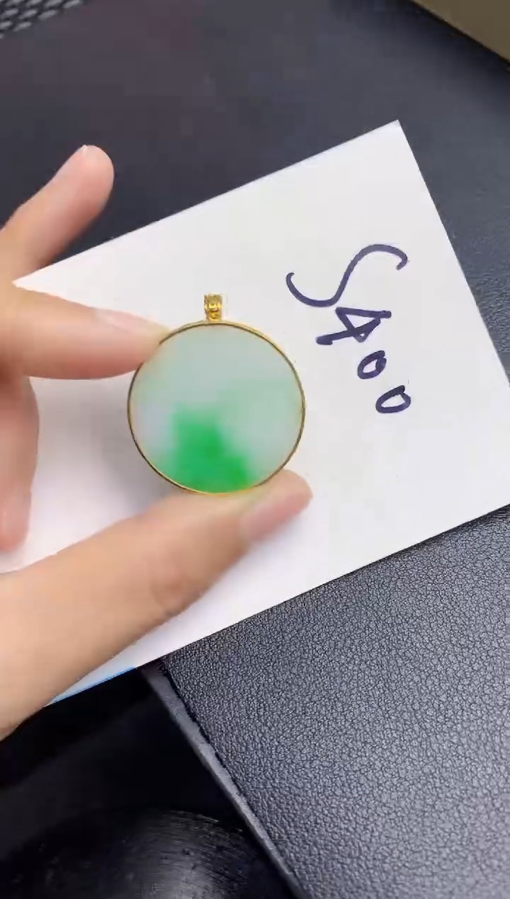 【闪购商品】翡翠颈饰18K金镶嵌000000000