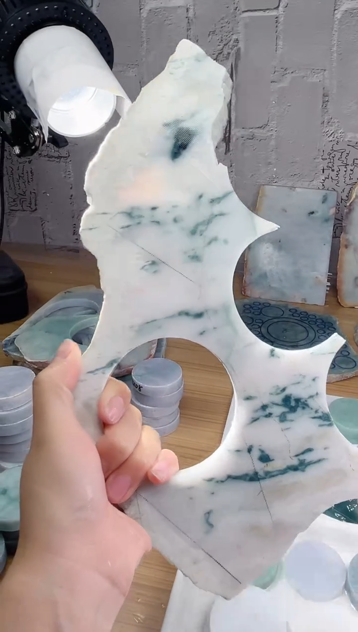 裸石翡翠天然翡翠A货石 南 108