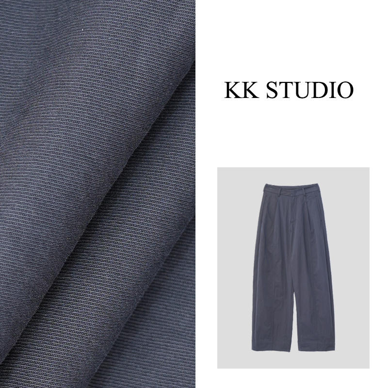 淇老板KK Studio 春夏新款宽松极简大牌感直筒休闲裤薄款K938