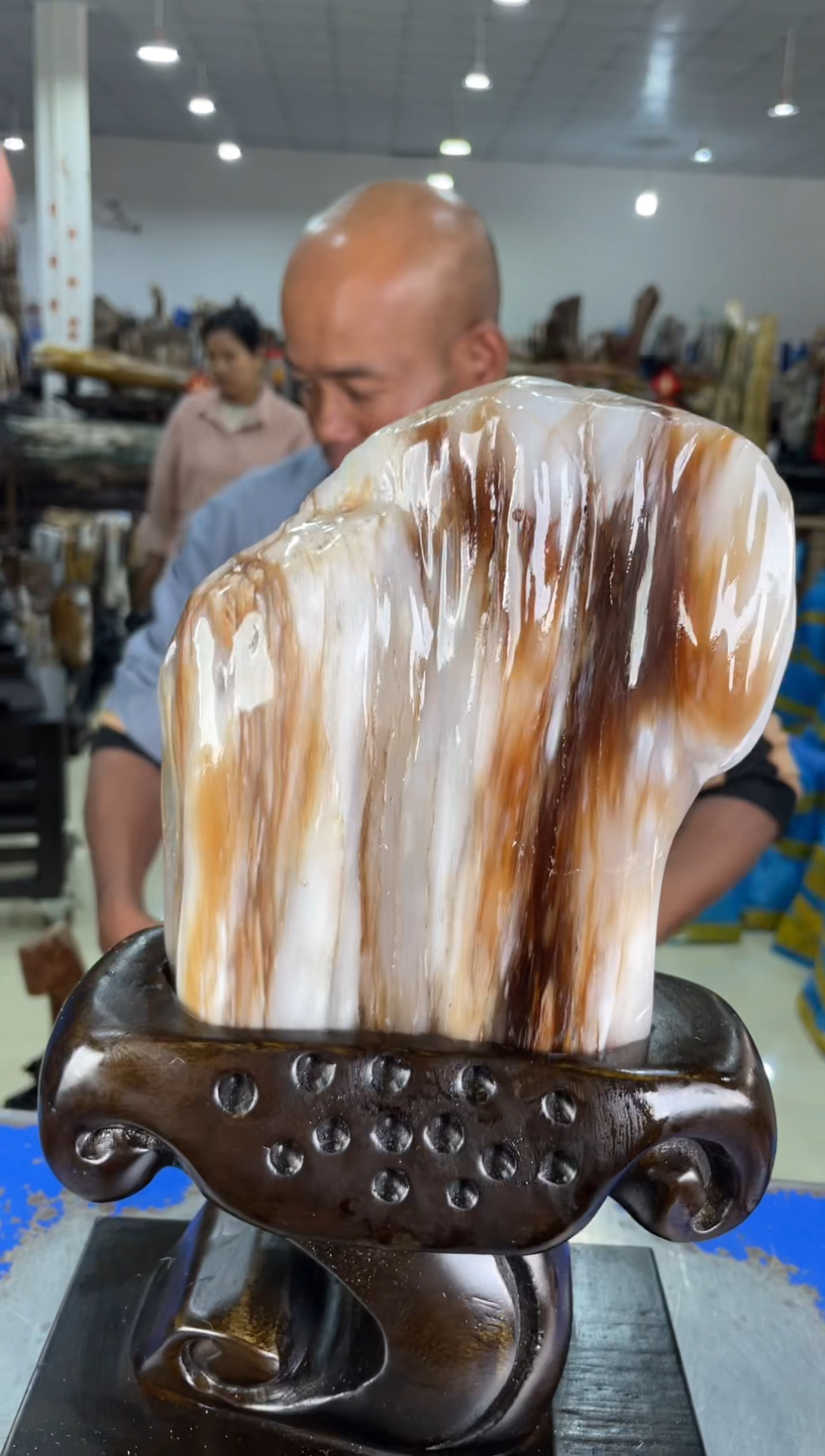 【闪购商品】硅化玉摆件未镶嵌17