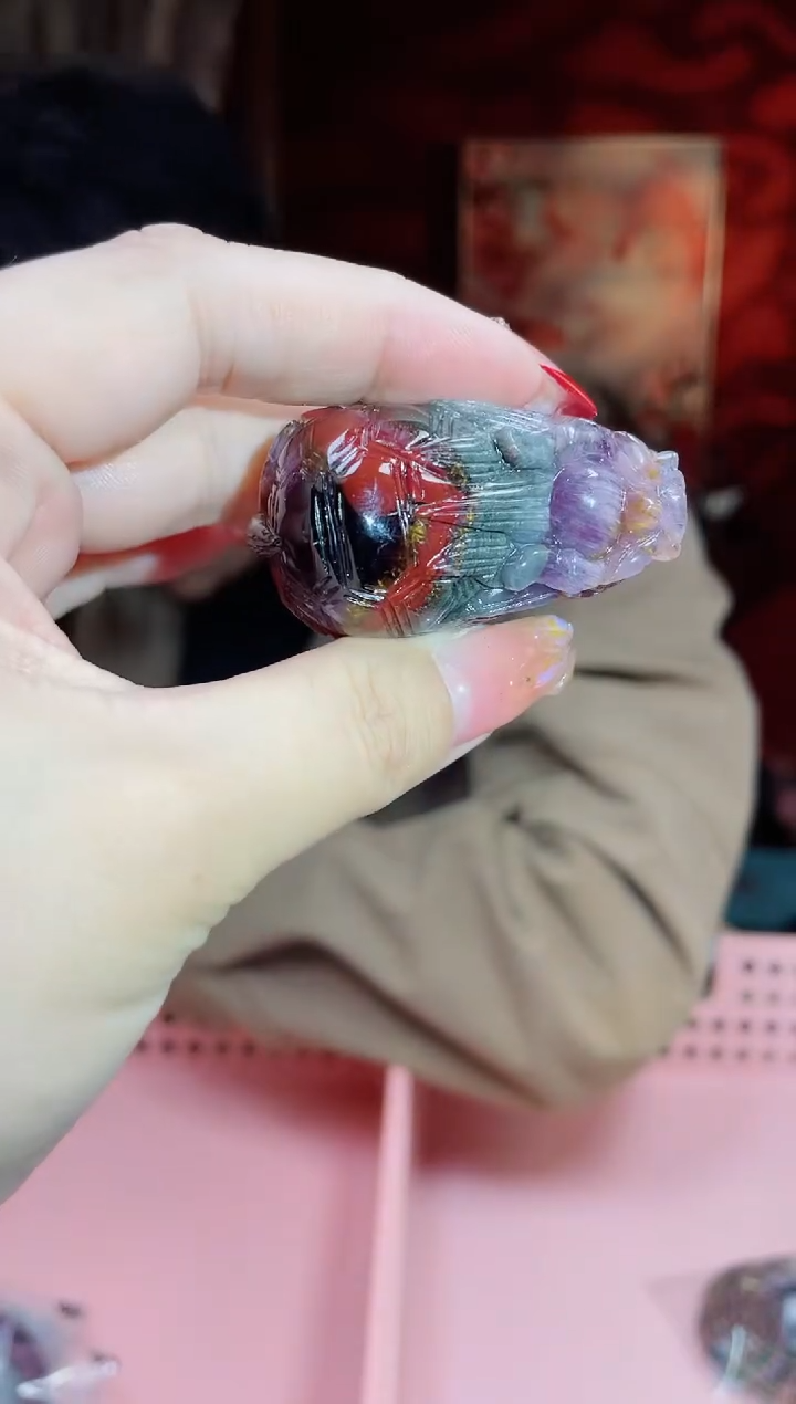 【闪购商品】水晶单颗未镶嵌极光23四色龙龟多样性发其一