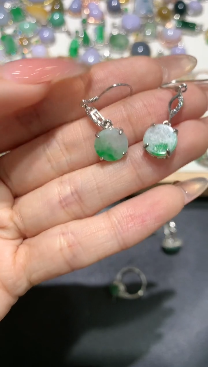 【闪购商品】翡翠吊坠(不含链)银S925镶嵌团购37