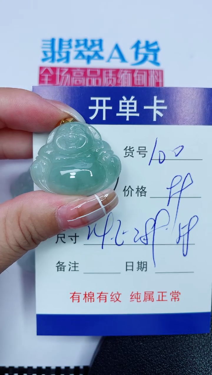 吊坠(赠链)银S925镶嵌翡翠100