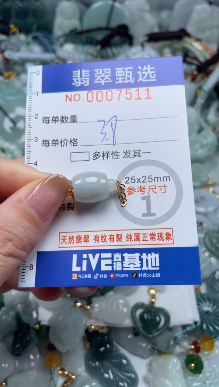 翡翠未镶嵌颈饰00..7511