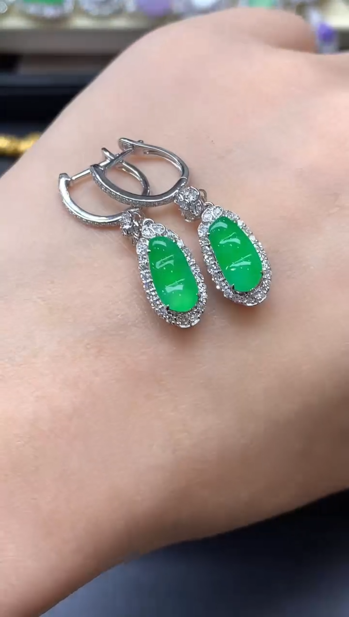 颈饰18K金镶嵌翡翠708-中国好珍宝