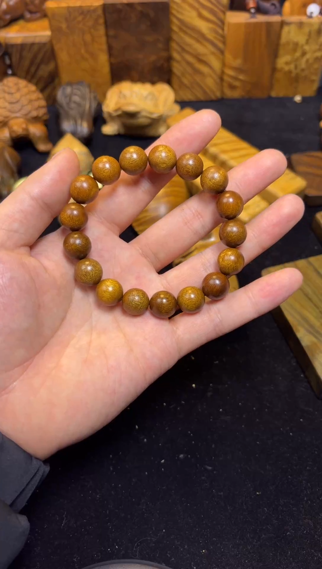 【闪购商品】楠木（金丝楠）手串/手链1.2手串114红油老料
