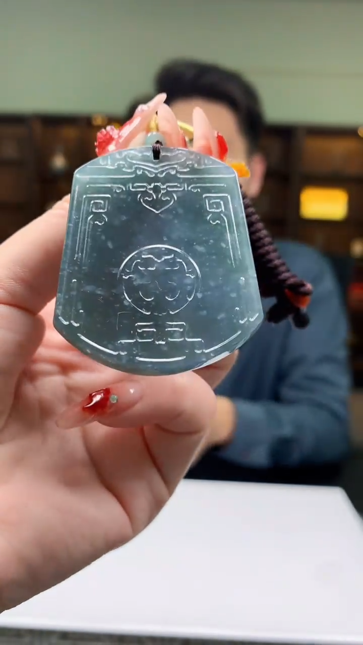 【闪购商品】定制翡翠未镶嵌1051ry-毛货挂件29