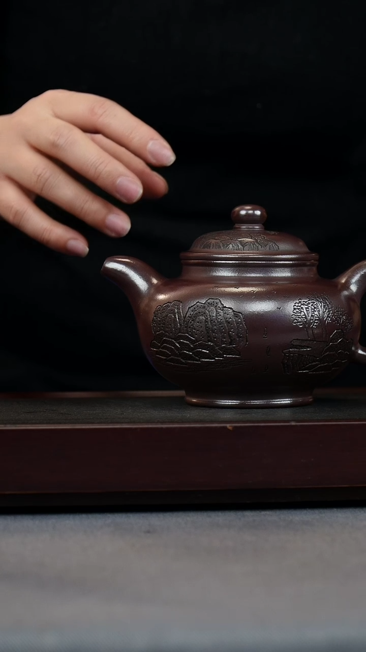 【闪购商品】紫砂茶壶紫龙血 掇只 观山