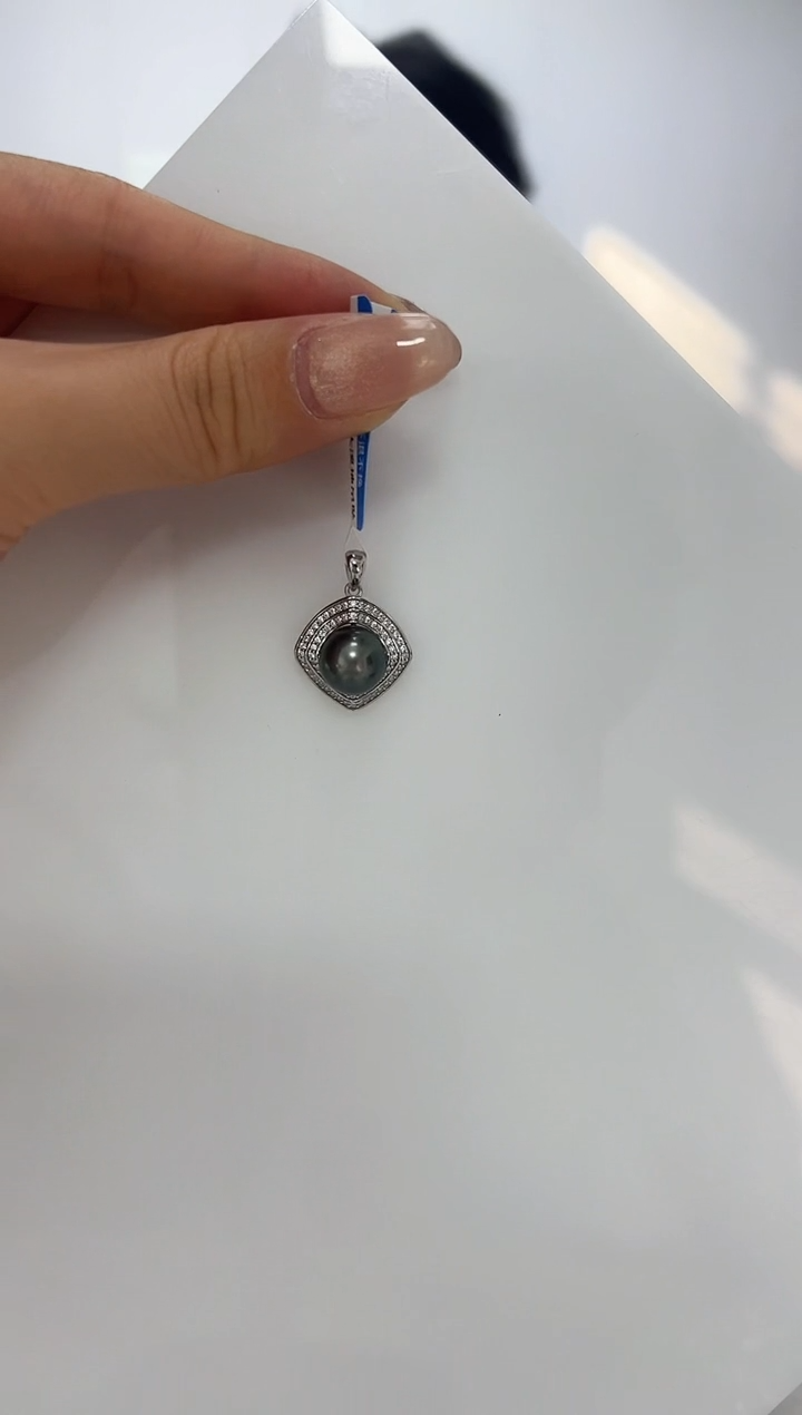 【闪购商品】海水珍珠DA银S925镶嵌吊坠 10 V2719