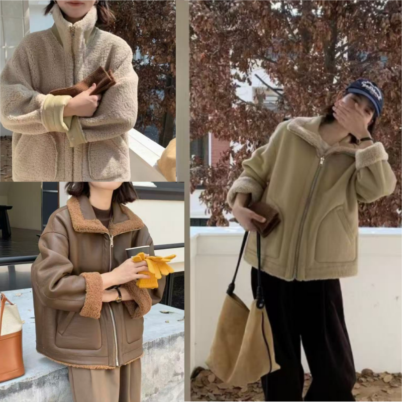 WENNI 穿暖过冬天 / 秋冬女暖绒加厚保暖一体立领外套5588