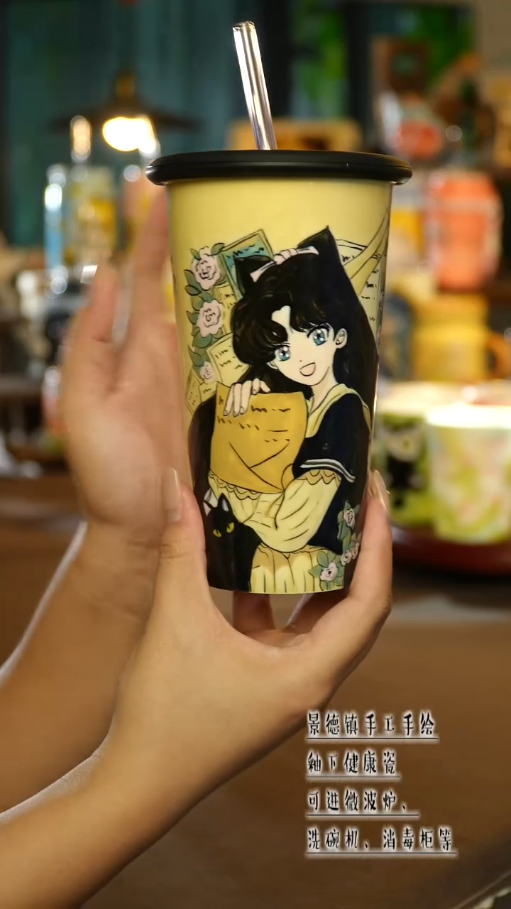 景德镇陶瓷手工手绘&L155