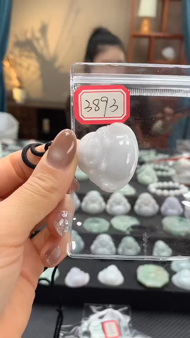 颈饰未镶嵌翡翠佛公3893