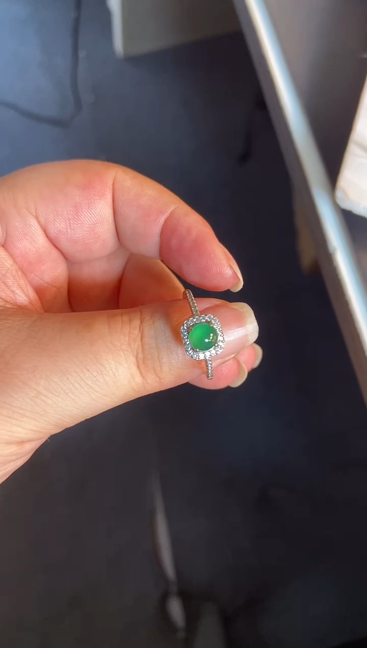 吊坠(不含链)银S925镶嵌翡翠1