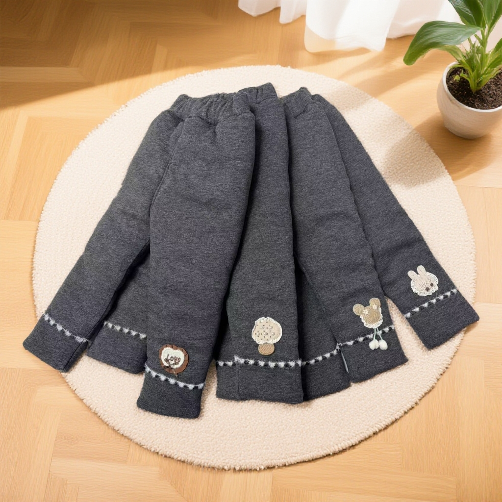 儿童外穿一件过冬款四层温变加厚打底裤 洋气百搭款