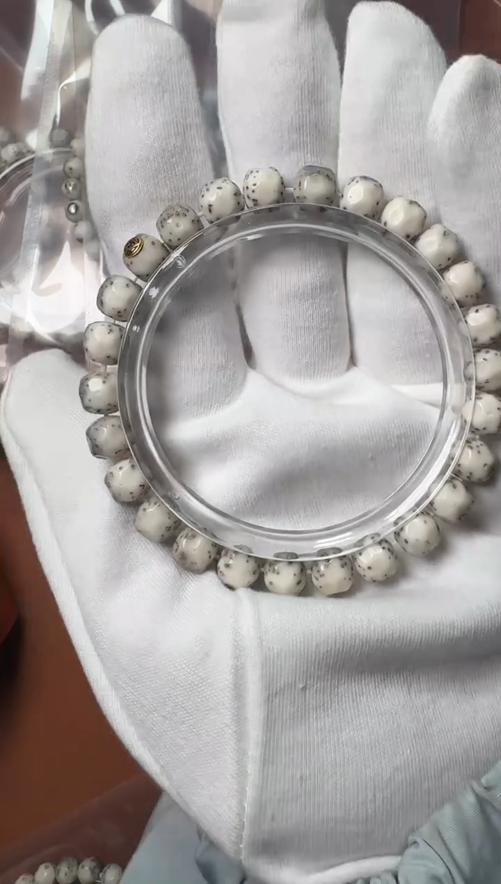 手串星月菩提痞SHIFU出品满工玫瑰金手工无相8+星月