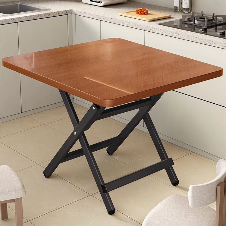 折叠桌方餐桌子家用简易1米吃饭桌户外宿舍折叠桌椅出租房小户型