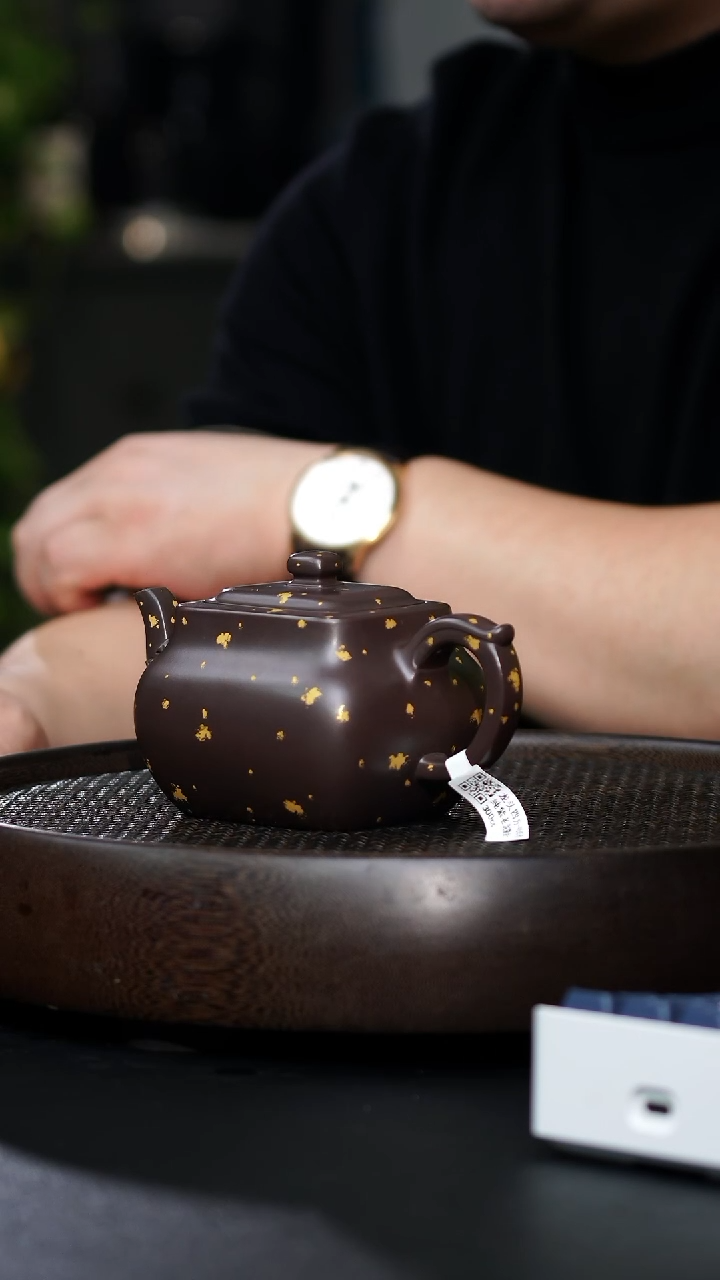 无*GHW-0007龙头四方-90年代纯紫老泥撒金-300cc