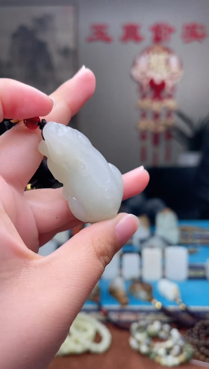 和田玉未镶嵌挂件1