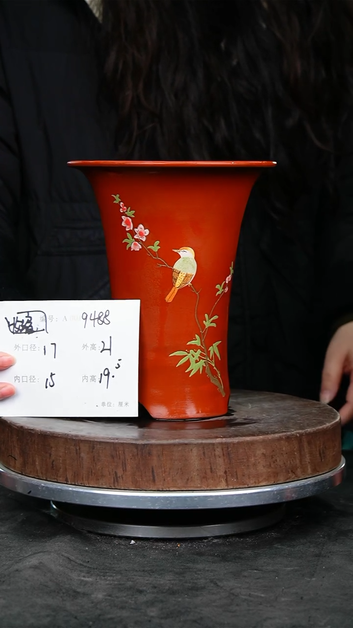 紫砂花盆9488收缩 紫砂花盆