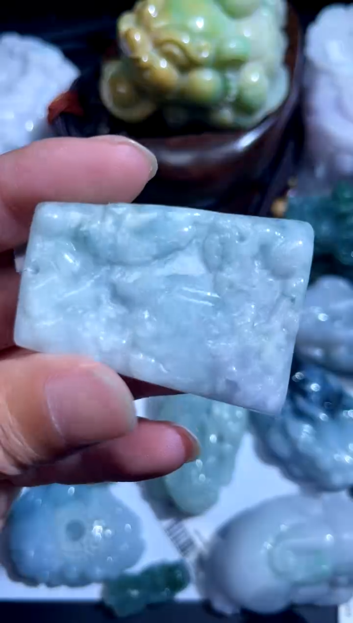 翡翠未镶嵌吊坠(不含链)00000369