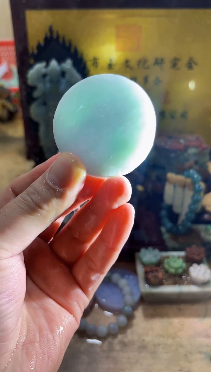 未镶嵌挂件翡翠A货常星8084