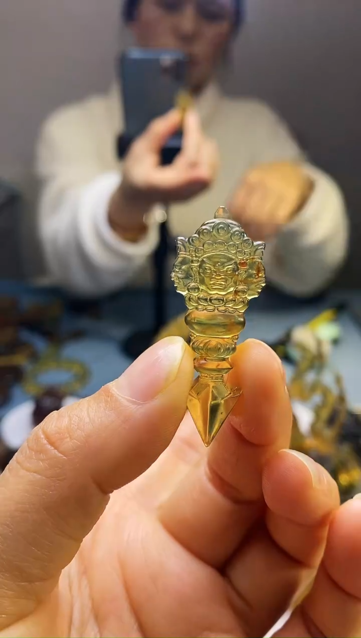 【闪购商品】琥珀颈饰未镶嵌HP98-17（金刚杵）