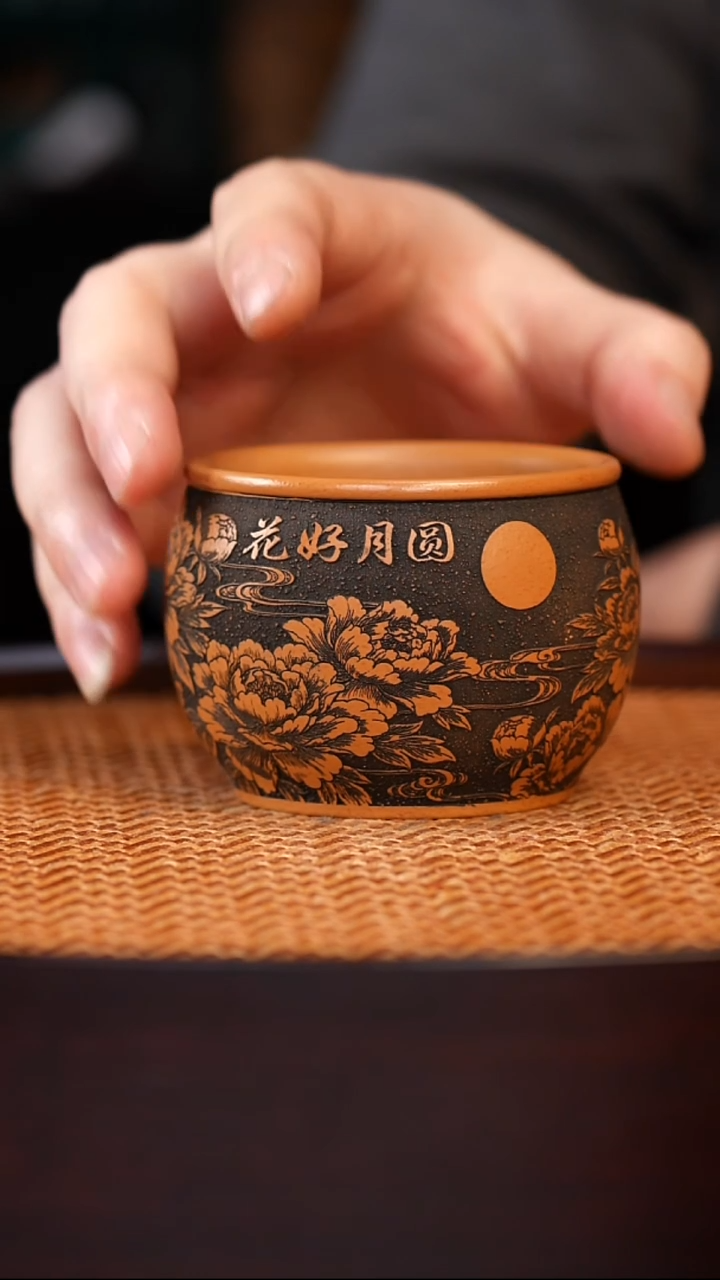 茶杯紫砂宜兴全手工原矿紫砂杯