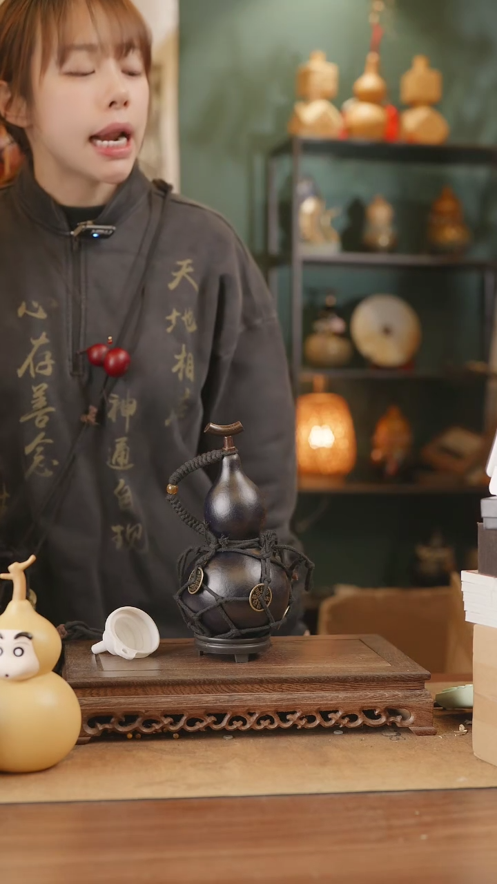 【闪购商品】330号精品天然大漆工艺防渗内胆酒葫芦~