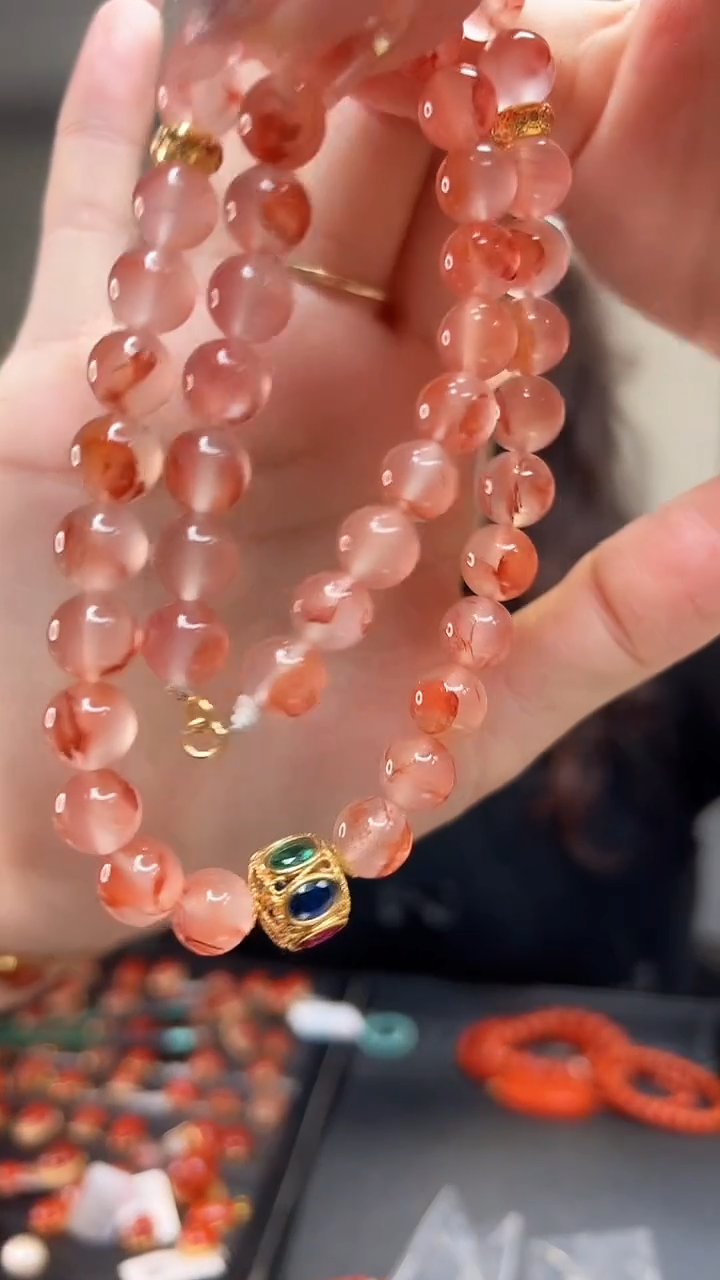 【闪购商品】南红玛瑙项链未镶嵌9mm