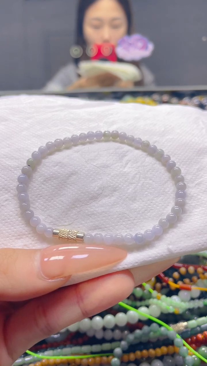 颈饰未镶嵌翡翠4MM