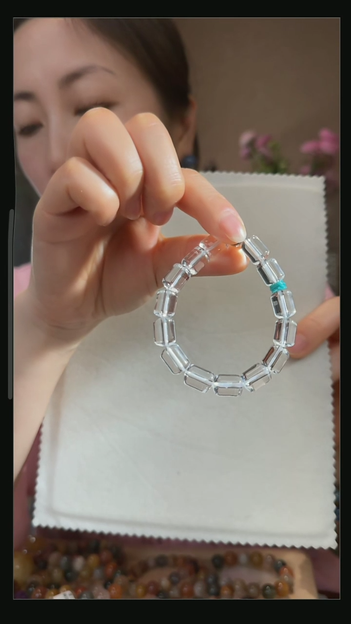 【闪购商品】水晶手串未镶嵌天然双A级白水晶手串