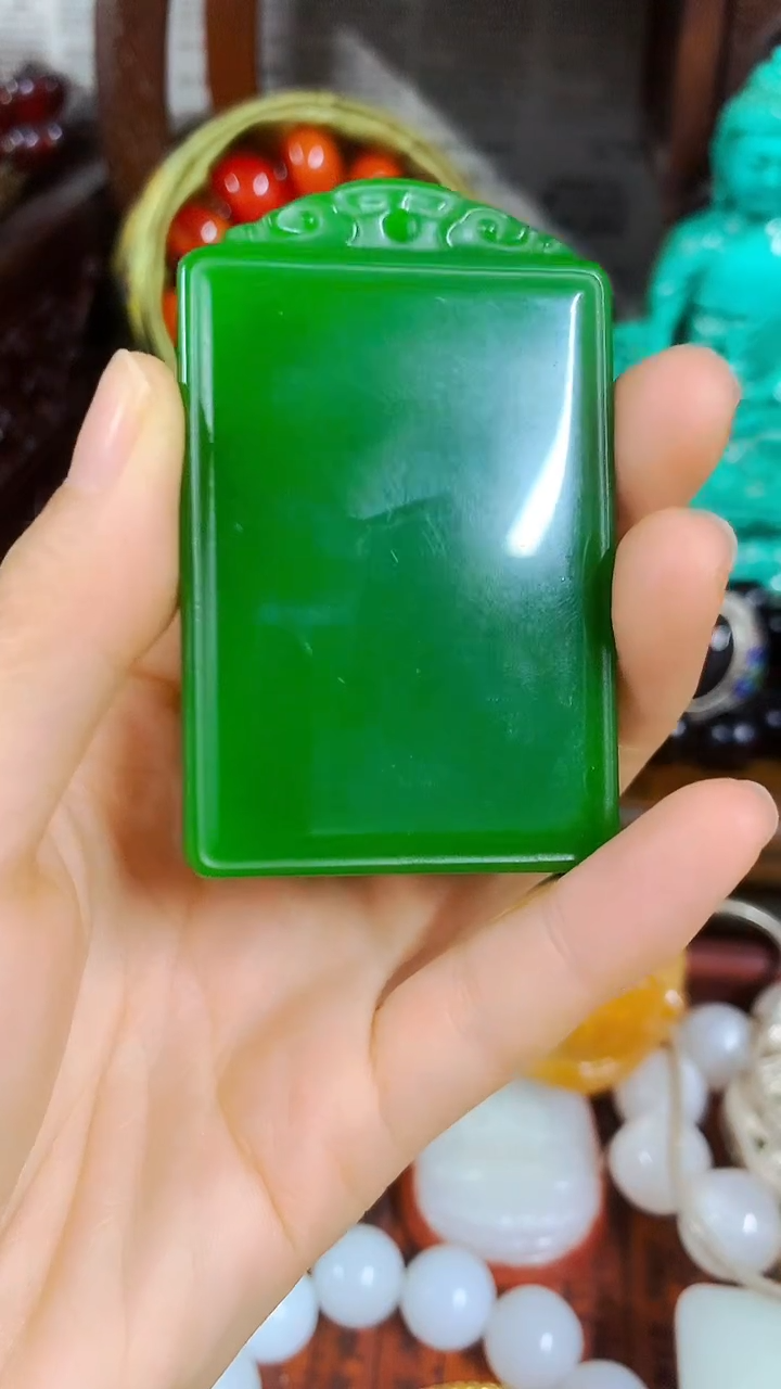 【闪购商品】和田玉（碧玉）挂件未镶嵌主播推荐主播推荐