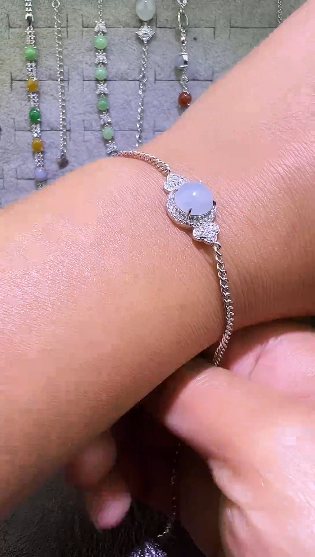 银S925镶嵌戒指翡翠戒指