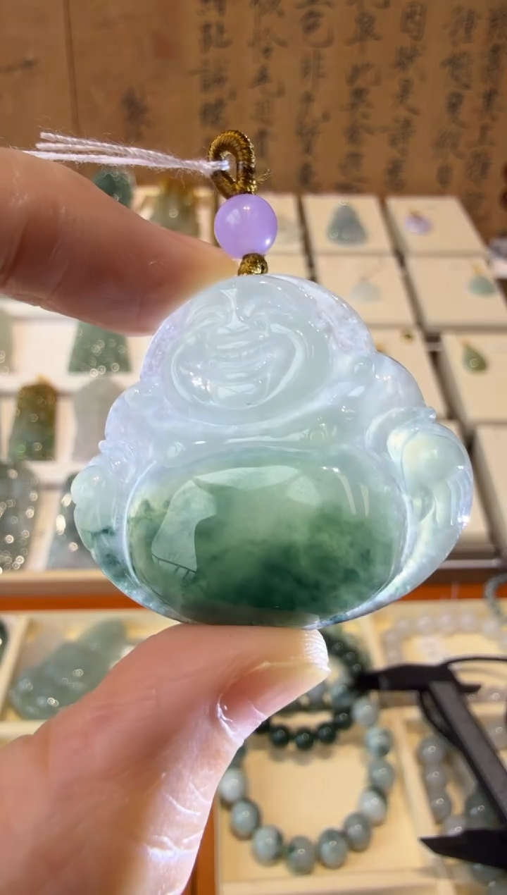 翡翠挂件未镶嵌A货翡翠多样性孤品