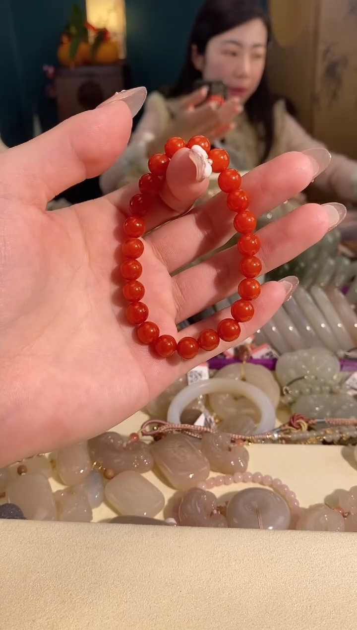 【闪购商品】南红玛瑙手串未镶嵌手串8mm