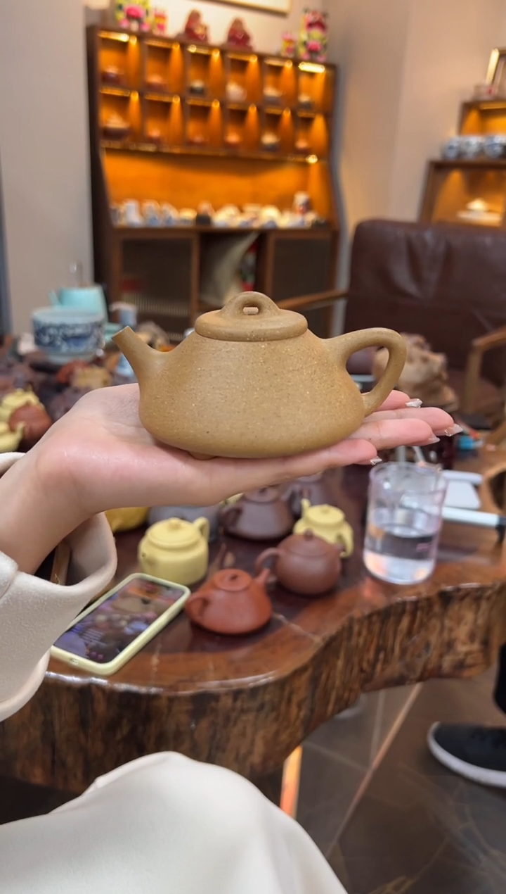 【闪购商品】紫砂茶壶【头哥手工壶】子冶石瓢黄金段