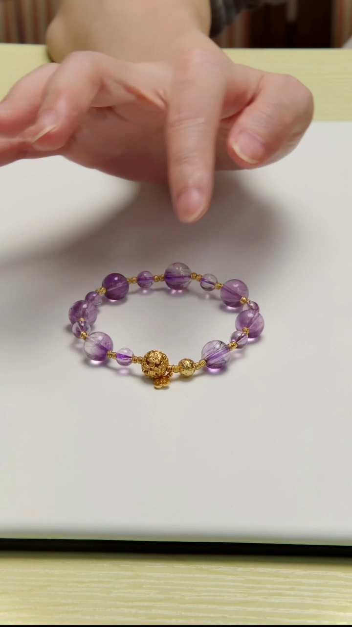 未镶嵌手串水晶超七设计款手串  多样性发一