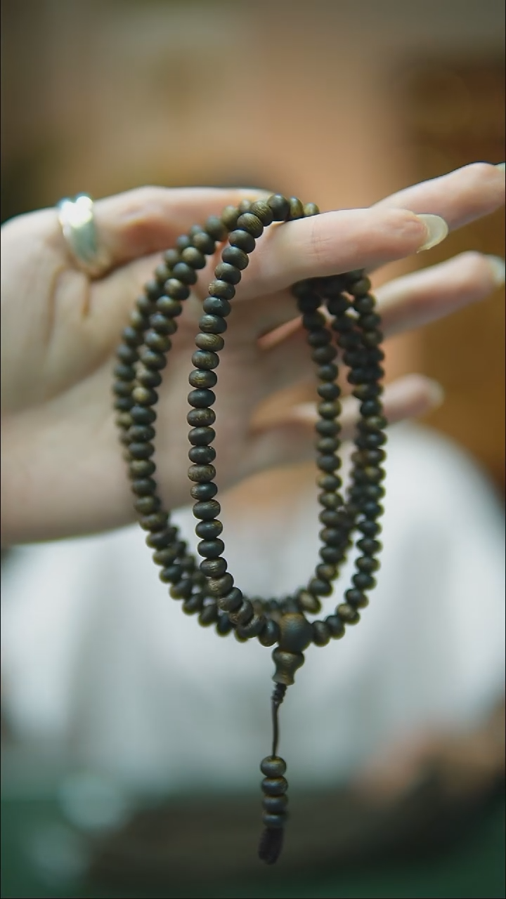 手串沉香海南黑棋多圈算盘珠随型多样性发一14g