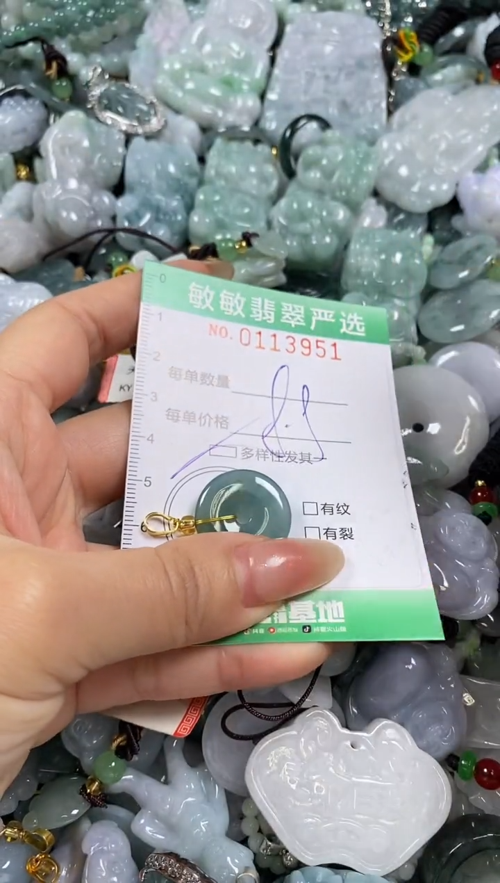 【闪购商品】翡翠颈饰未镶嵌闪购0113951多样性发其一