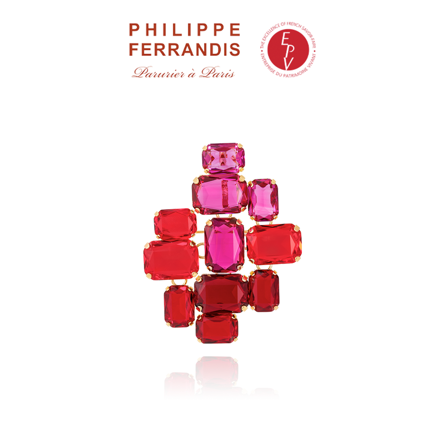 AZLOOK【法国进口】PF菲昂迪斯《虹光蔷薇》新年限定系列胸针新年礼物