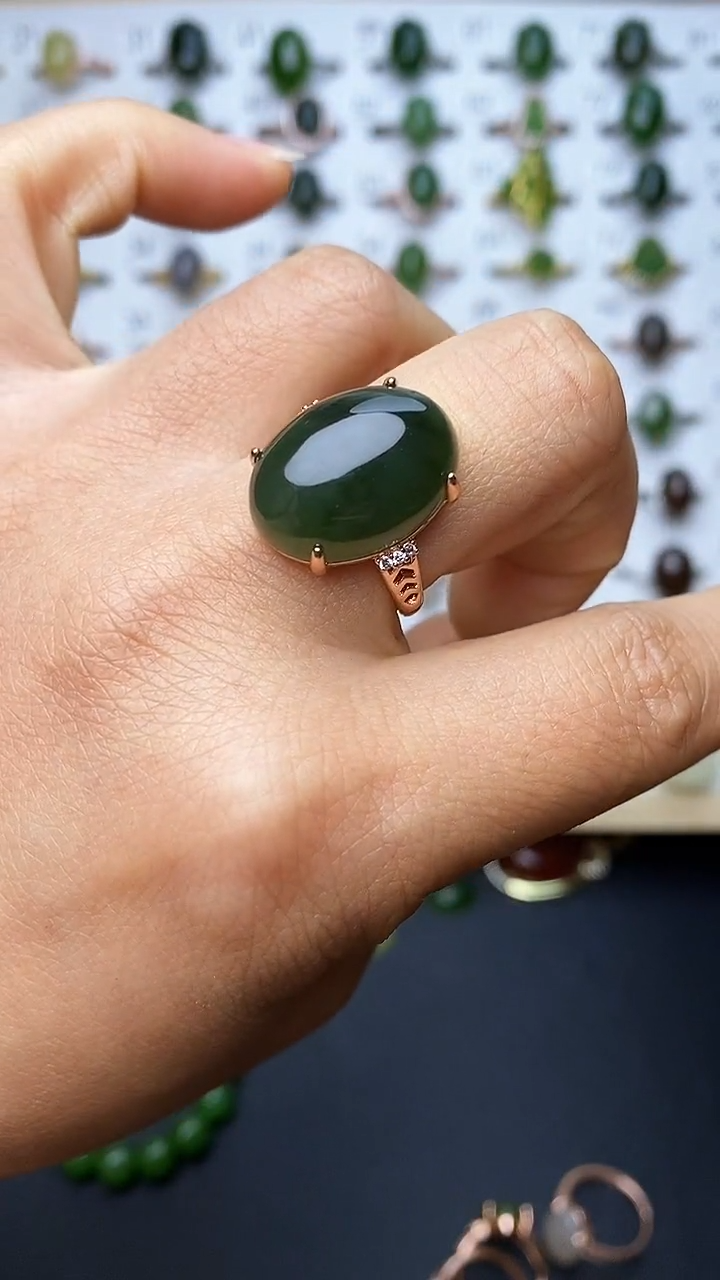 【闪购商品】和田玉戒指未镶嵌1